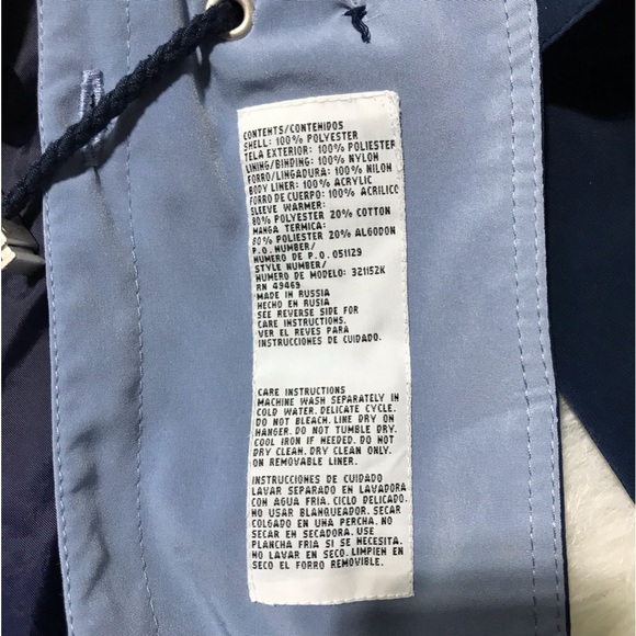 MULBERRY STEET Women's Royal & Light Blue COAT Plaid Lined Drawstring Waist sz M - Picture 9 of 9